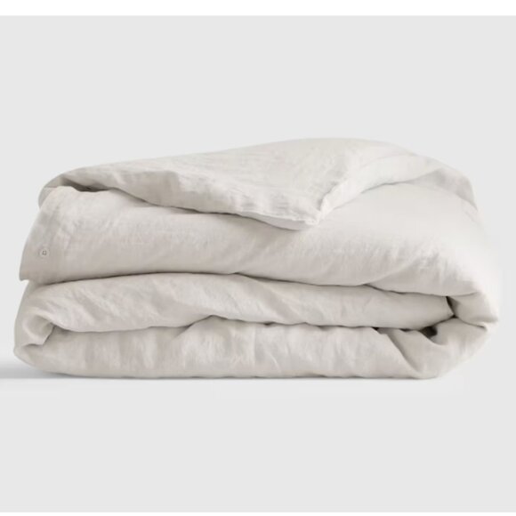 Quince King European Linen Duvet Cover Sand NWOT - Picture 1 of 4